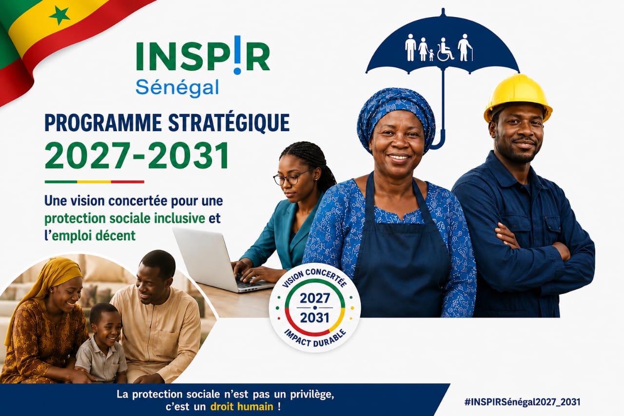 Lire la suite à propos de l’article INSP!R-Sénégal prépare son programme stratégique 2027-2031 : une vision concertée pour une protection sociale inclusive et l’emploi décent